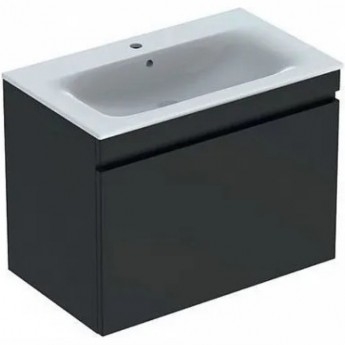 Раковина GEBERIT RENOVA PLAN 100х48 см + шкафчик 78.8х58.5 см темно-серый