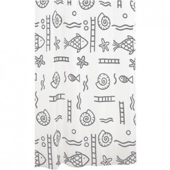 Штора для ванной GEBERIT RIDDER NEPTUN 46317 серая 180x200