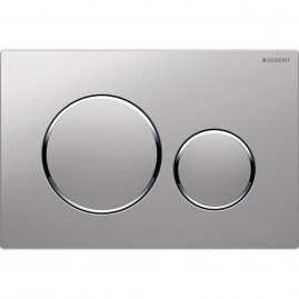 Смывная клавиша GEBERIT SIGMA 20 115.882.JQ.1 хром матовый не остаются отпечатки пальцев